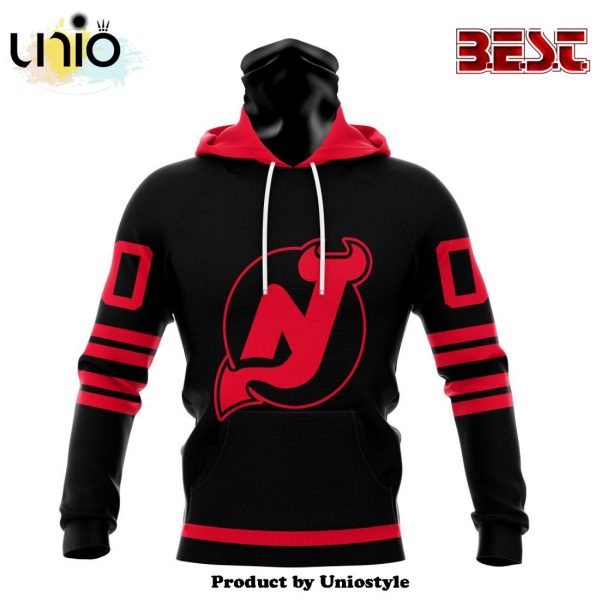 NHL New Jersey Devils Special Blackout Hoodie Design