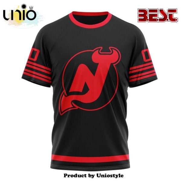 NHL New Jersey Devils Special Blackout Hoodie Design