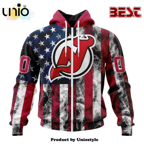 NHL New Jersey Devils Special Design For Independence Day The Fourth Of July Hoodie