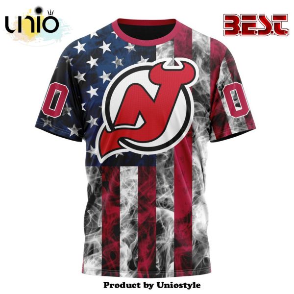 NHL New Jersey Devils Special Design For Independence Day The Fourth Of July Hoodie