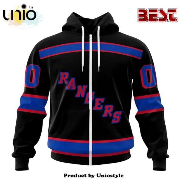 NHL New York Rangers Special Blackout Hoodie Design