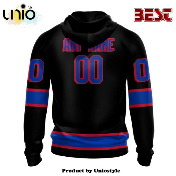 NHL New York Rangers Special Blackout Hoodie Design