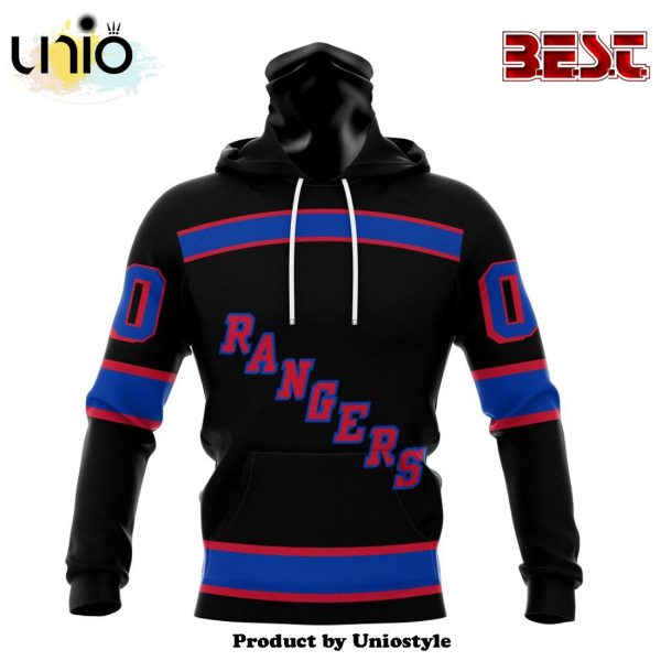 NHL New York Rangers Special Blackout Hoodie Design