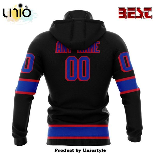 NHL New York Rangers Special Blackout Hoodie Design