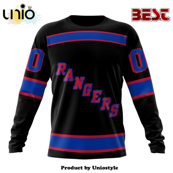 NHL New York Rangers Special Blackout Hoodie Design