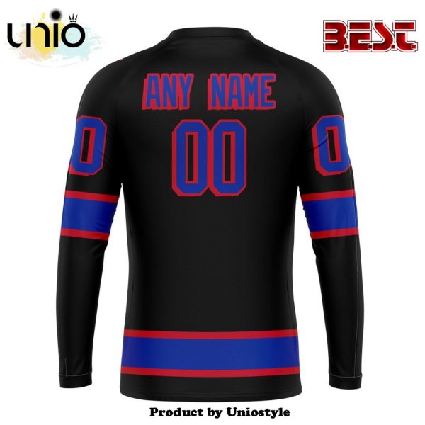 NHL New York Rangers Special Blackout Hoodie Design