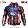 NHL New York Rangers Special Blackout Hoodie Design