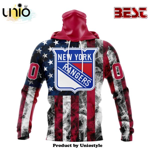 NHL New York Rangers Special Design For Independence Day The Fourth Of July Hoodie