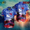 NHL New York Rangers Premium Design Hawaiian Button Shirt