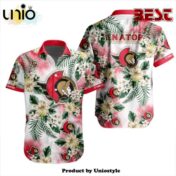 NHL Ottawa Senators Premium Design Hawaiian Button Shirt