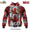 NHL Ottawa Senators Special Blackout Hoodie Design