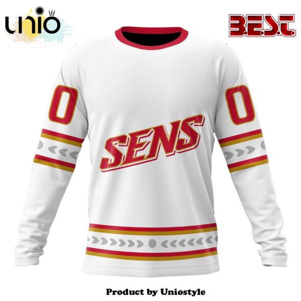 NHL Ottawa Senators Special Whiteout Hoodie Design