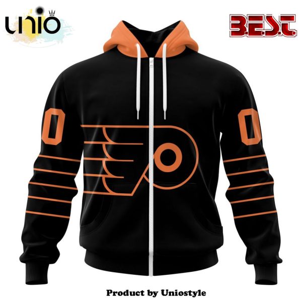 NHL Philadelphia Flyers Special Blackout Hoodie Design