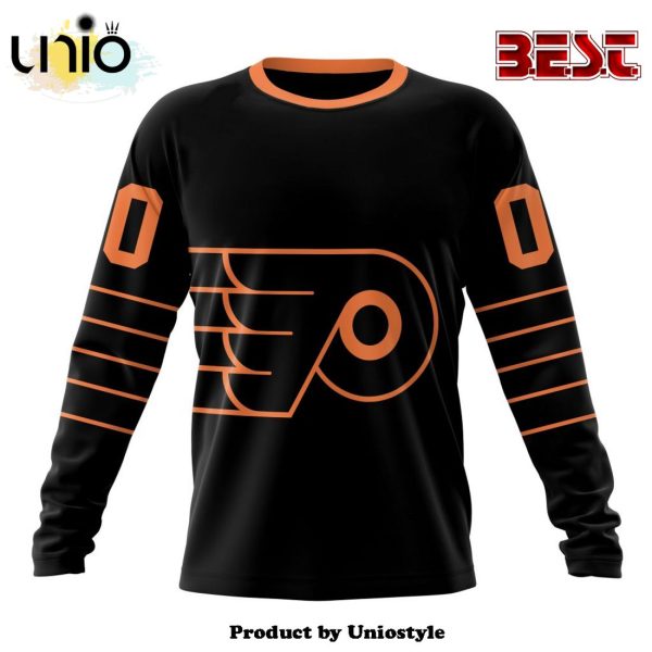 NHL Philadelphia Flyers Special Blackout Hoodie Design