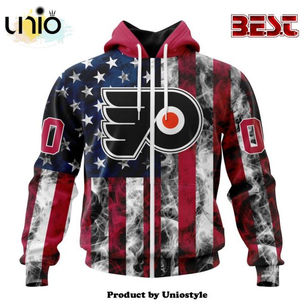 NHL Philadelphia Flyers Special Design For Independence Day The Fourth Of July Hoodie