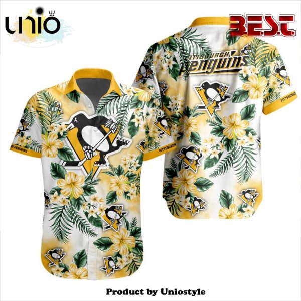 NHL Pittsburgh Penguins Premium Design Hawaiian Button Shirt