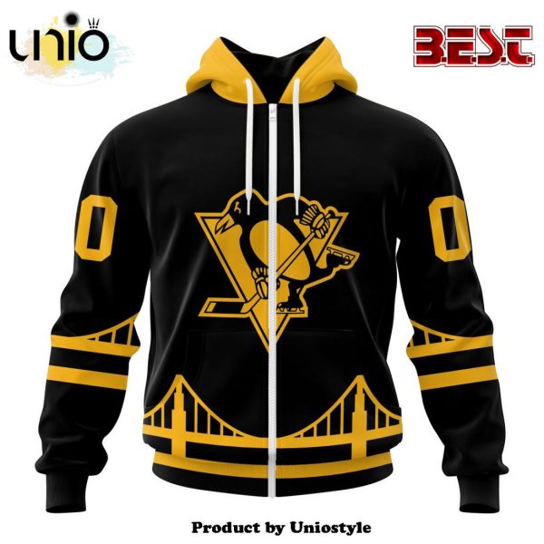 NHL Pittsburgh Penguins Special Blackout Hoodie Design