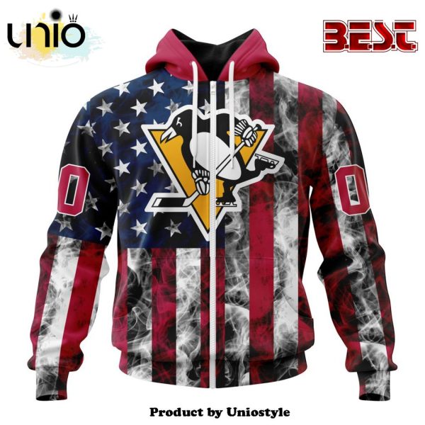 NHL Pittsburgh Penguins Special Design For Independence Day The Fourth Of July Hoodie