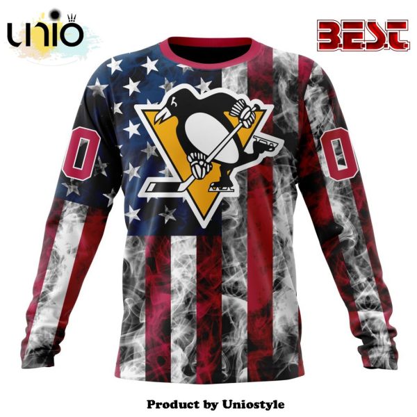 NHL Pittsburgh Penguins Special Design For Independence Day The Fourth Of July Hoodie