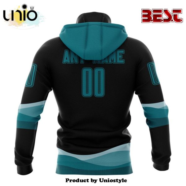 NHL San Jose Sharks Special Blackout Hoodie Design