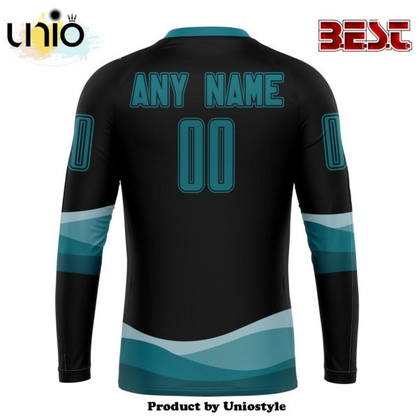 NHL San Jose Sharks Special Blackout Hoodie Design