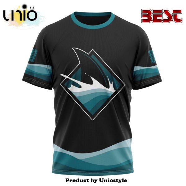 NHL San Jose Sharks Special Blackout Hoodie Design