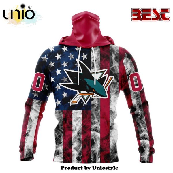 NHL San Jose Sharks Special Design For Independence Day The Fourth Of July Hoodie