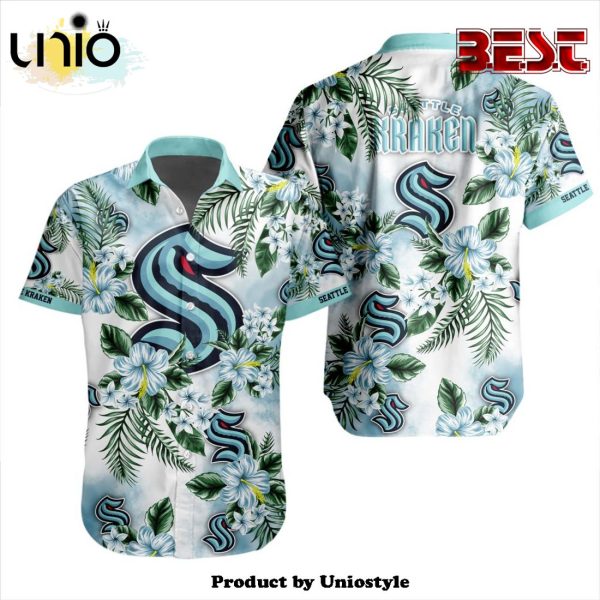 NHL Seattle Kraken Premium Design Hawaiian Button Shirt