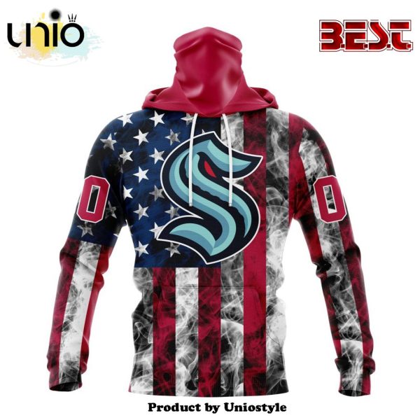 NHL Seattle Kraken Special Design For Independence Day The Fourth Of July Hoodie