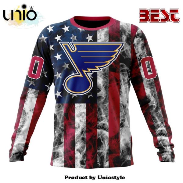 NHL St. Louis Blues Special Design For Independence Day The Fourth Of July Hoodie