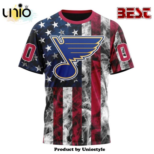 NHL St. Louis Blues Special Design For Independence Day The Fourth Of July Hoodie