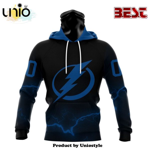 NHL Tampa Bay Lightning Special Blackout Hoodie Design