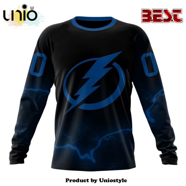 NHL Tampa Bay Lightning Special Blackout Hoodie Design