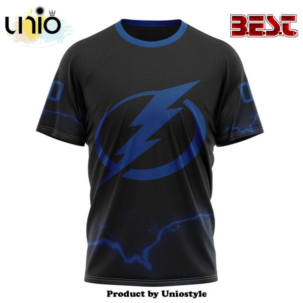 NHL Tampa Bay Lightning Special Blackout Hoodie Design