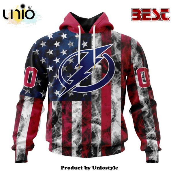 NHL Tampa Bay Lightning Special Design For Independence Day The Fourth Of July Hoodie