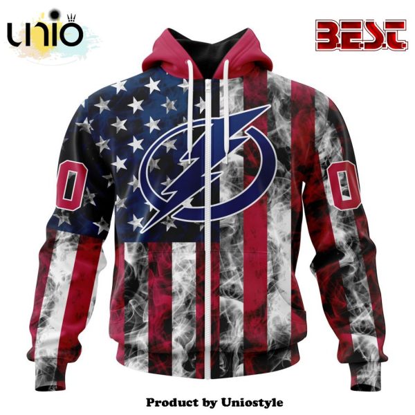 NHL Tampa Bay Lightning Special Design For Independence Day The Fourth Of July Hoodie