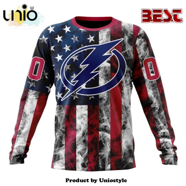 NHL Tampa Bay Lightning Special Design For Independence Day The Fourth Of July Hoodie