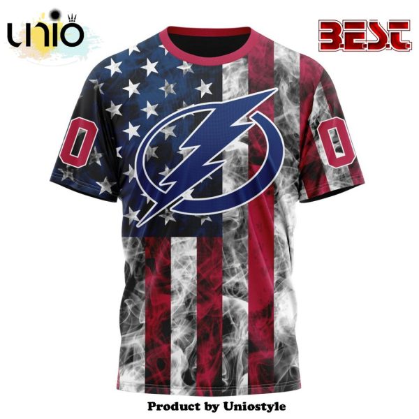 NHL Tampa Bay Lightning Special Design For Independence Day The Fourth Of July Hoodie