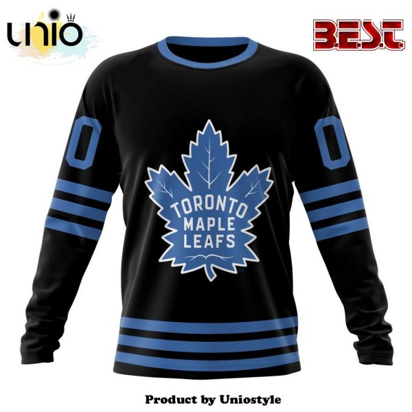 NHL Toronto Maple Leafs Special Blackout Hoodie Design