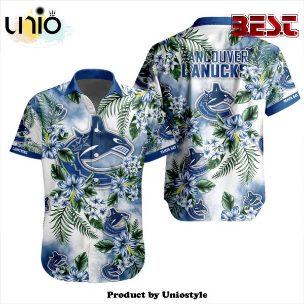 NHL Vancouver Canucks Premium Design Hawaiian Button Shirt