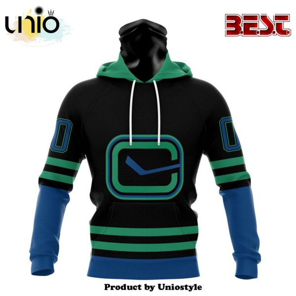 NHL Vancouver Canucks Special Blackout Hoodie Design