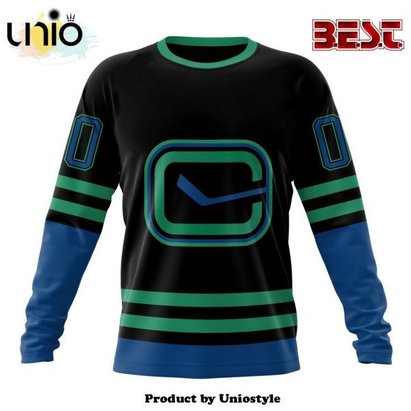 NHL Vancouver Canucks Special Blackout Hoodie Design