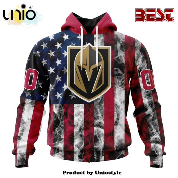 NHL Vegas Golden Knights Special Design For Independence Day The Fourth Of July Hoodie