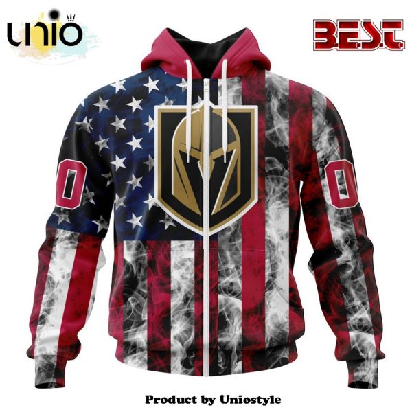 NHL Vegas Golden Knights Special Design For Independence Day The Fourth Of July Hoodie