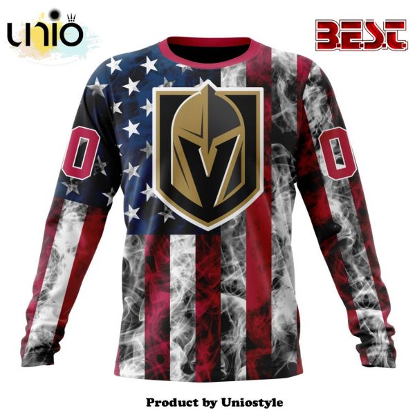 NHL Vegas Golden Knights Special Design For Independence Day The Fourth Of July Hoodie