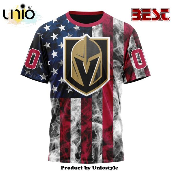 NHL Vegas Golden Knights Special Design For Independence Day The Fourth Of July Hoodie