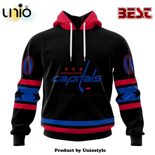 NHL Washington Capitals Special Blackout Hoodie Design