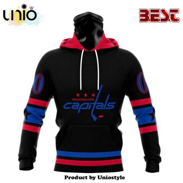 NHL Washington Capitals Special Blackout Hoodie Design