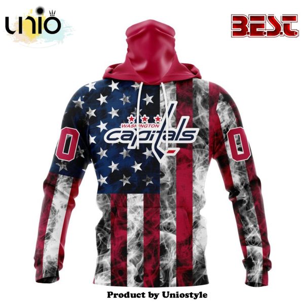 NHL Washington Capitals Special Design For Independence Day The Fourth Of July Hoodie