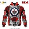 NHL Winnipeg Jets Special Blackout Hoodie Design